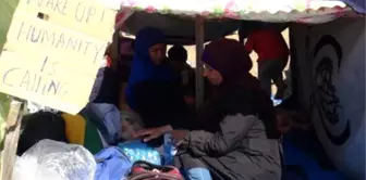 Migrants Camp By Edirne - Istanbul Highway, Refusing Aids (2)