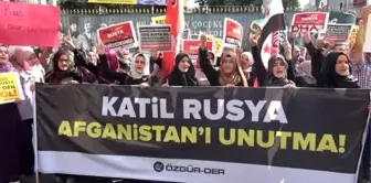 Rusya Başkonsolosluğu Önünde 'Suriye' Protestosu