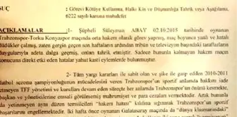 Trabzonlu Avukattan Hakem Süleyman Abay'a Şok Suç Duyurusu