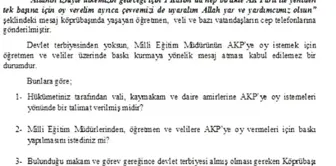 AK Parti'ye Oy İsteyen Milli Eğitim Müdürünü Bakan Avcı'ya Sordu