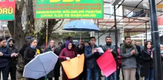 Çatak'ta Tahir Elçi Protestosu