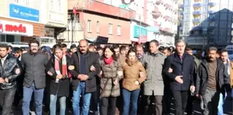 Cizre ve Silopi'ye Yürüyen Gruba Polis Müdahalesi