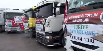 Erzincan'dan Bayırbucak Türkmenlerine 14 Tır Yardım