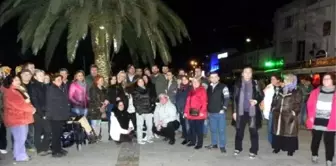 Foça'da Gece Yarısı 'Tecavüz' Protestosu