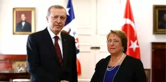 Cumhurbaşkanı Erdoğan Şili Devlet Başkanı Bachelet'le Görüştü