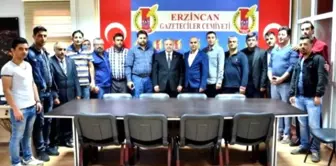 Vali Kahraman, Erzincan Gazeteciler Cemiyeti'ni Ziyaret Etti