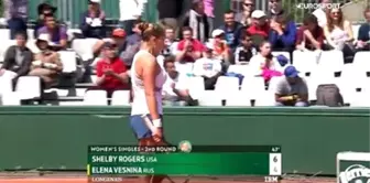 Roland Garros: Shelby Rogers - Elena Vesnina (Özet)