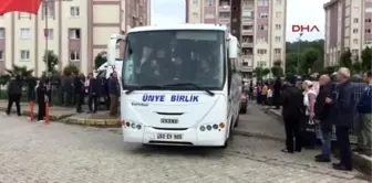 Ünye Şehit Polisin Ailesi Baba Ocağına Gitti