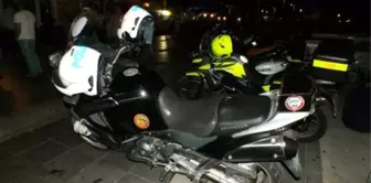 Polisin Motosikletini Yakmaya Çalışan 1 Kişi Yakalandı