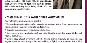 Necati Cumali Edebiyat Ödülü, Bu Yıl 'Oyun' Dalında Verilecek