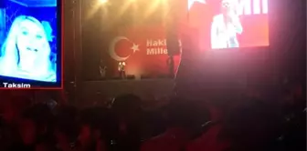 Seda Sayan ve Mustafa Topaloğlu'ndan 'Milli İrade Nöbeti'ne Destek