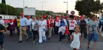 Ayvalık'ta Demokrasi Yürüyüşüne Binlerce Vatandaş Katıldı