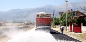 Karaman Belediyesi'nden Kazımkarabekir'e Asfalt Desteği