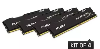 Hyperx'ten Bilgisayarınıza Güç Katacak 32 Gb Fury Ddr4 Bellek