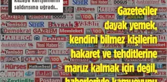 Gazeteci Tozan'a Yapılan Saldırı Bgc Tarafından Kınandı