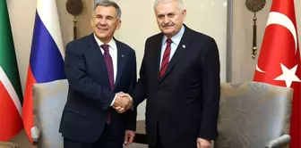 Başbakan Yıldırım'ın Minnihanov ile Görüşmesi