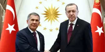 Cumhurbaşkanı Erdoğan, Tataristan Cumhurbaşkanı ile Bir Araya Geldi