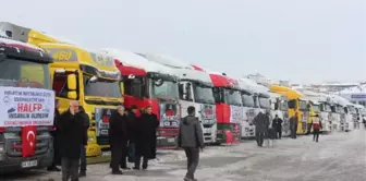 Halep'e 25 Tır Yardım Toplandı