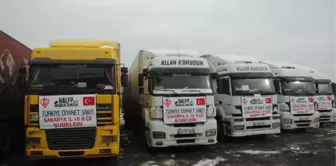 Sakarya'dan Halep'e 12 Tır Yardım Malzemesi Gönderildi