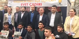 AK Parti Yenişehir İlçe Başkanlığı 'Evet Çadırı' Kurdu