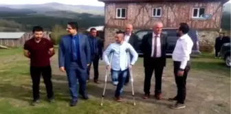 Kayseri'deki Saldırıda Yaralanan Gazi Baba Ocağına Geldi