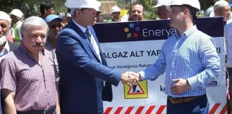 Sultanhanı Beldesinde Doğalgaz Altyapı Temeli Törenle Atıldı