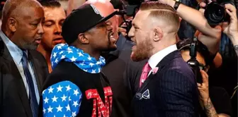 Dünyanın Beklediği Boks Maçı Öncesinde Mayweather ile McGregor Karşı Karşıya Geldi