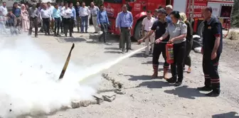 Hakkari'de Yangın Tatbikatı