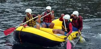 Patlıcan Festivali'nde Rafting ve Jet Ski Gösterisi