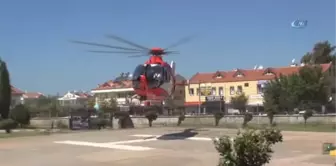 Ambulans Helikopter Orman Muhafaza Memuru İçin Havalandı