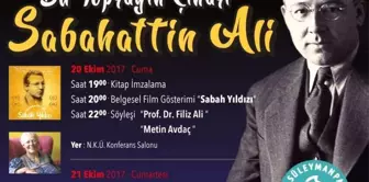 Sabahattin Ali Etkinliklerle Anılacak