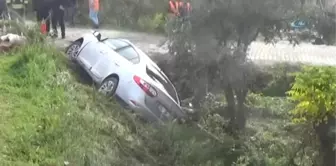 Kontrolünü Kaybettiği Otomobille Yol Kenarındaki Çukura Düştü: 1 Ölü, 2 Yaralı