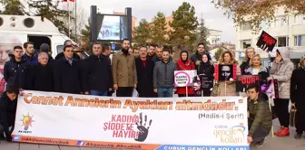 Çubuk'ta Kadına Yönelik Şiddet Kınandı