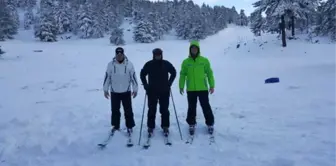 Muratdağı Termal Kayak Merkezi'nde Kayak Sezonu Açıldı