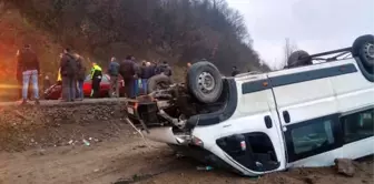 Madencileri Taşıyan Minibüs Şarampole Yuvarlandı: 23 Yaralı