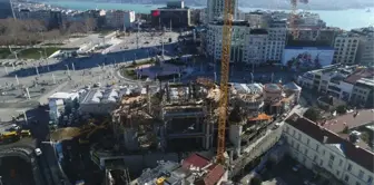 Taksim Camii İnşaatında Çalışmalar Hızla Devam Ediyor