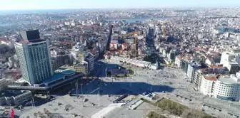 Taksim Camii'nin İnşaatındaki Son Durum Havadan Görüntülendi