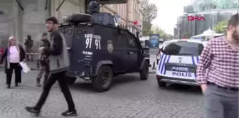 İstanbul- Eminönü'nde Polis ile Şüpheli Arasında Arbede 1 Polis Yaralandı