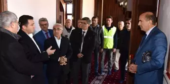 Başkan Bakıcı ve Vakıflar Bölge Müdürü Emek'ten Soğukpınar Camii İncelemesi