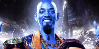 Will Smith'in Aladdin Filminde Oynayacağı Mavi Cin'den İlk Görüntü Geldi