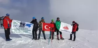 Ferit Melen Anısına Süphan Dağı'na Zirve Tırmanışı Yaptılar