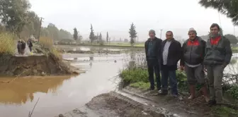 Söke'de Sarıçay Taştı, Sette Yolunu Patlattı