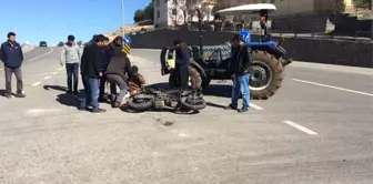 Nurdağı'nda Motosiklet Traktör ile Çarpıştı