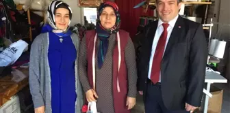 Başkan Sağır Kadın Esnafları Ziyaret Etti