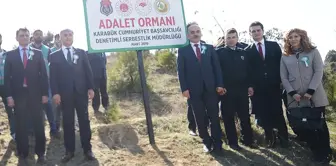 Karabük'te 'Adalet Ormanı' Oluşturuldu