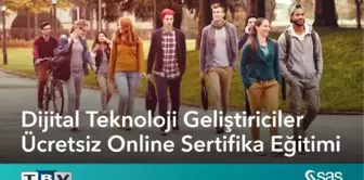 Dijital Teknoloji Geliştiriciler' İçin Sas'tan Ücretsiz Online Sertifika Programı