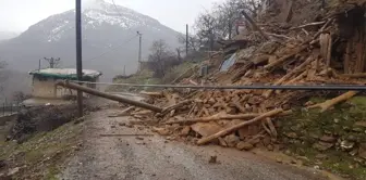 Siirt'te Yoğun Yağış Bir Evde Göçüğe Neden Oldu