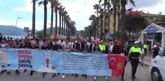 Muğla Marmaris'te 'Trafik Haftası' Yürüyüşle Kutlandı