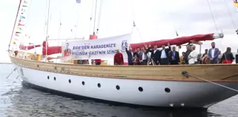 Sts Bodrum Okul Gemisi İzmir Büyükşehir Belediye Başkanı Tunç Soyer'in de Katılımıyla Çanakkale'ye...