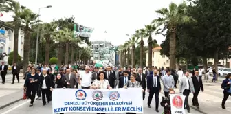 Denizli'de Engelliler Haftası 'Farkındalık' Yürüyüşü